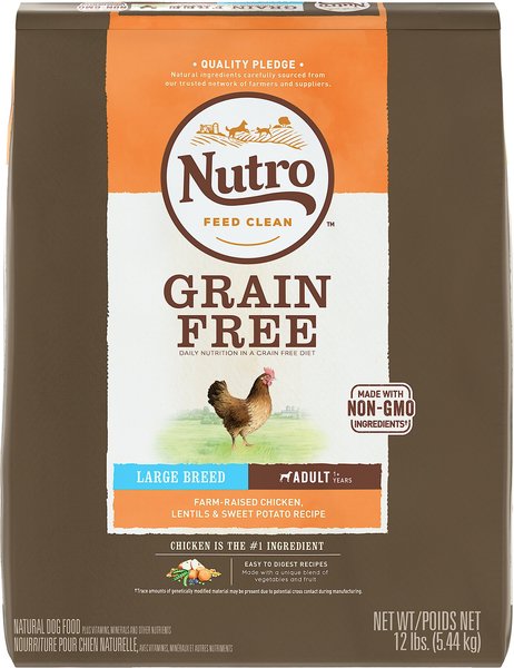 Nutro grain free large breed dog food hotsell