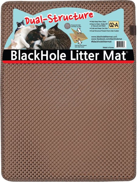 Moonshuttle Blackhole Litter Mat, Beige slide 1 of 8