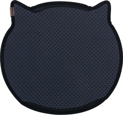 Moonshuttle Headshaped Blackhole Litter Mat, Dark Gray slide 2 of 8