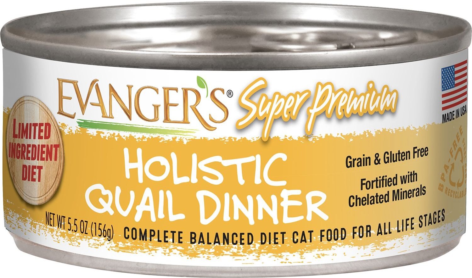 Evanger's Super Premium Holistic Pheasant Dinner Grain-Free Canned Cat Food