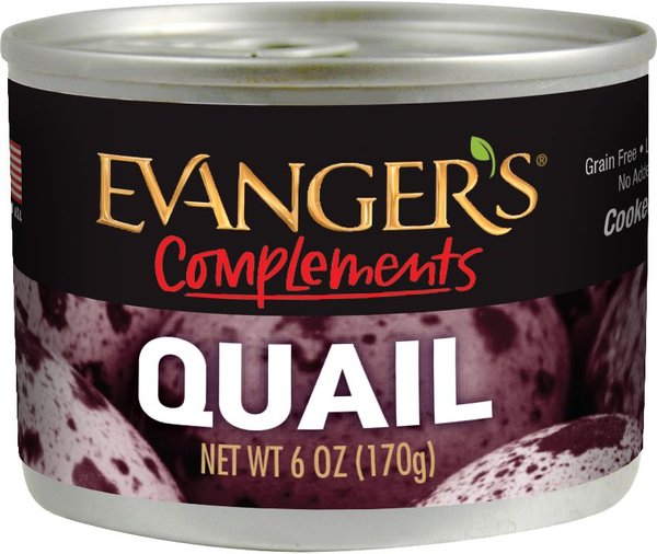 Evanger's Grain-Free Quail Canned Dog & Cat Food, 6-oz, case of 24 slide 1 of 2
