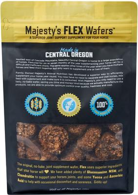 Show full view: Majesty's Flex Joint Support Wafers Horse Supplement, 60 count slide 2 of 5