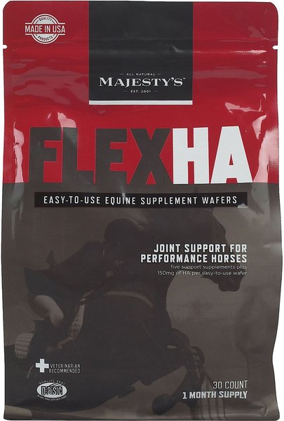 Majesty's Flex HA Joint Support Wafers Horse Supplement, 30 count slide 1 of 2