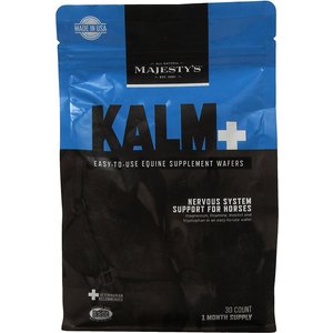 Majesty's Kalm+ Nervous System Support Apple Flavor Wafers Horse Supplement, 30 count