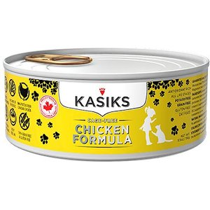 KASIKS Cage-Free Chicken Formula Grain-Free Canned Cat Food, 5.5-oz, case of 24