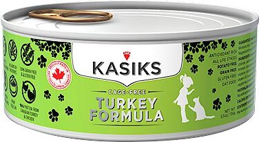 KASIKS Cage Free Turkey Formula Grain Free Canned Cat Food