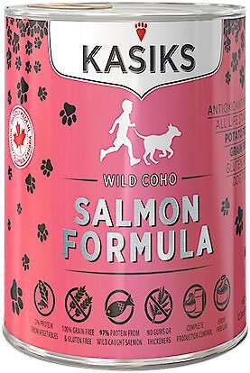 KASIKS Wild Coho Salmon Formula Grain-Free Canned Dog Food, 12.2-oz, case of 12 slide 1 of 1