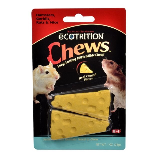 ECOTRITION Cheesie Chews Hamsters, Gerbils, Mice & Rats Treat, 1oz