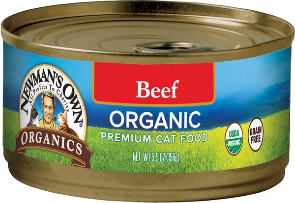 Newman s Own Organics Grain Free Beef Canned Cat Food