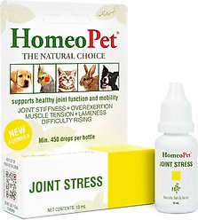 HomeoPet Joint Stress Homeopathic Medicine for Joint Pain/Arthritis for Birds, Cats, Dogs & Small Pets, 450 drops