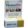 HomeoPet WRM Clear Dewormer for Hookworms, Roundworms, Tapeworms & Whipworms for Birds, Cats, Dogs & Small Pets, 450 drops