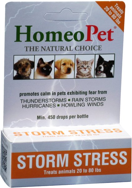 HomeoPet Storm Stress for Pets 20-80lbs, 450 drops slide 1 of 3