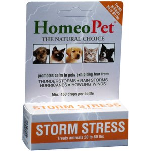 HomeoPet Storm Stress for Pets 20-80lbs, 450 drops