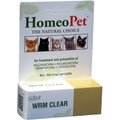 HomeoPet WRM Clear Dewormer for Hookworms, Roundworms, Tapeworms & Whipworms for Cats, 450 drops