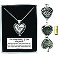 Cathedral Art Always In My Heart Memorial Ashes Locket Necklace, Pewter