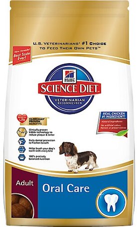 HILL S SCIENCE DIET Adult Oral Care Dry Dog Food 4 lb bag Chewy