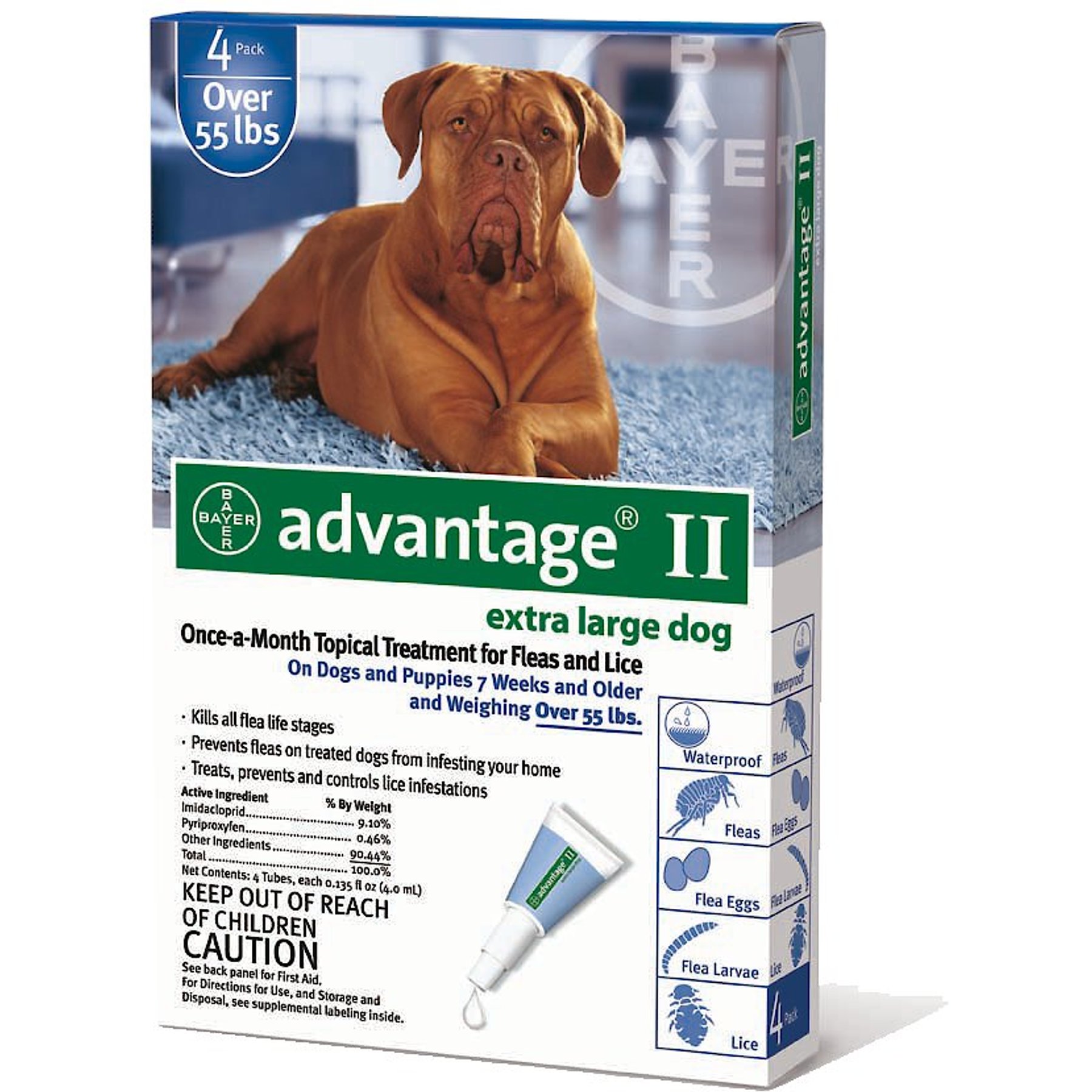 Advantage 2 extra large dog best sale