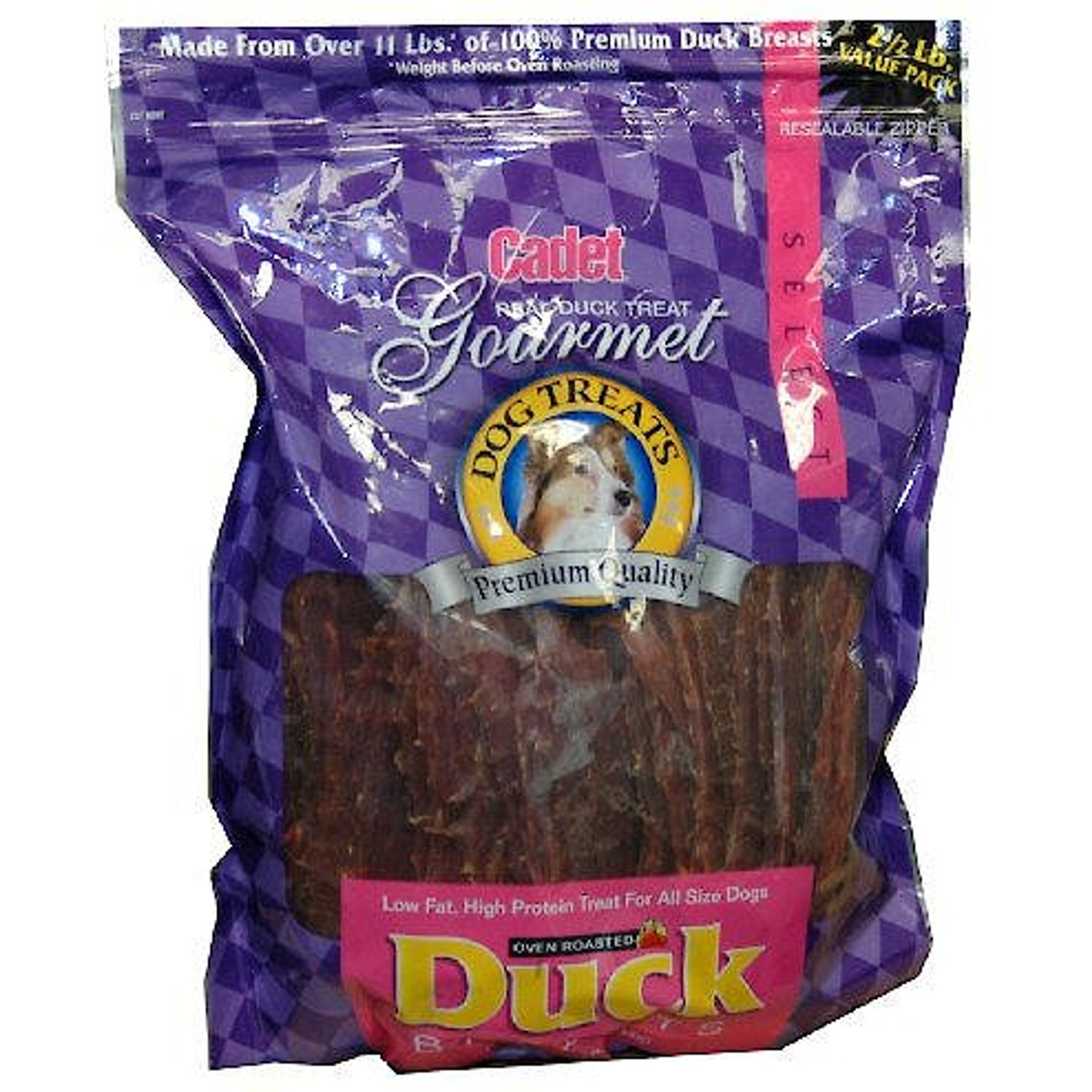 Discontinued CADET Gourmet Duck Breast Dog Treats, 2lb bag