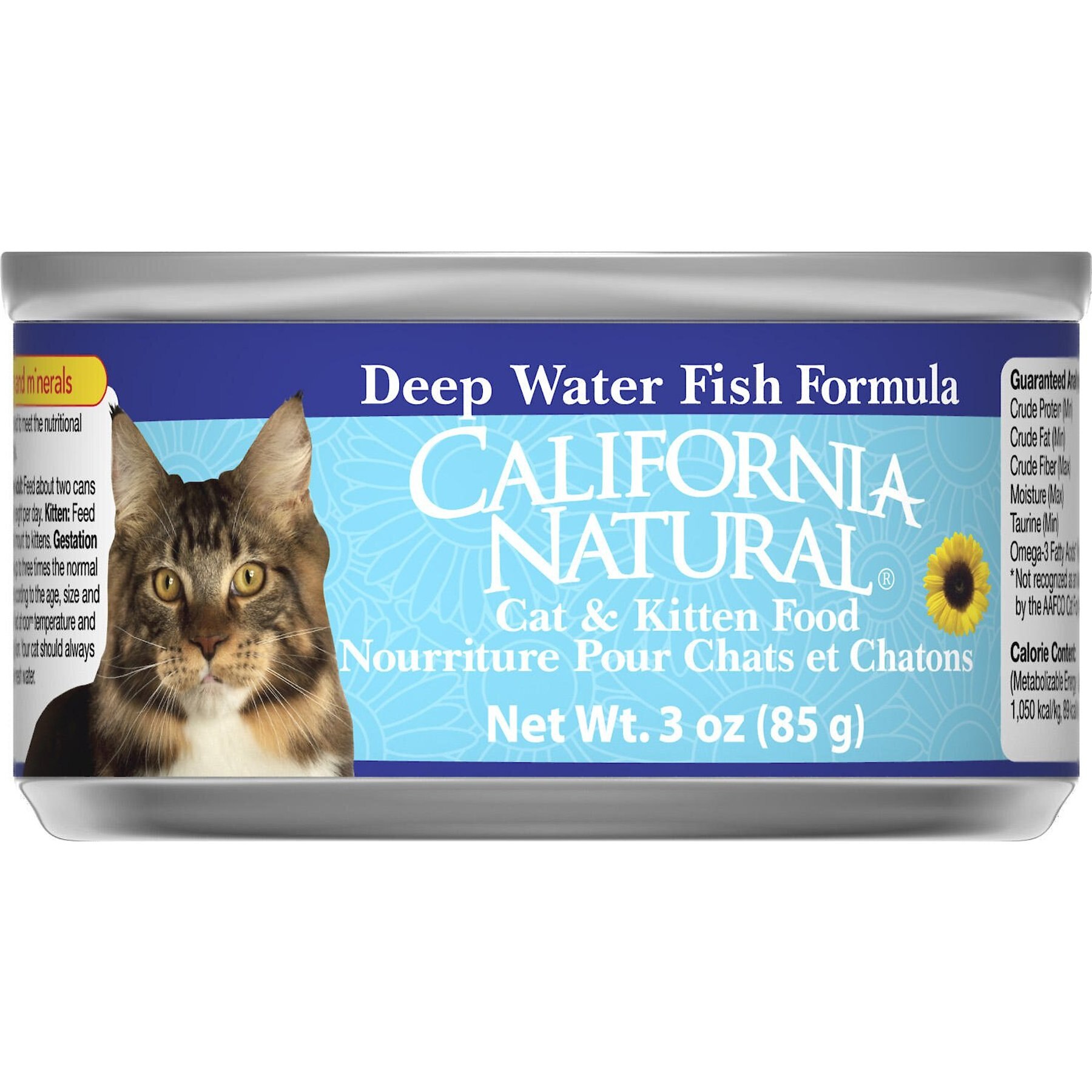 California Natural Deep Water Fish Brown Rice Formula Canned Cat Kitten Food