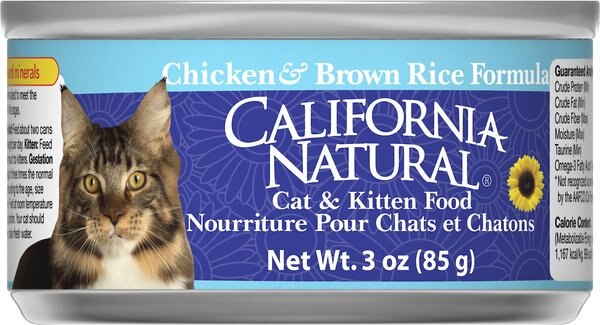 CALIFORNIA NATURAL Chicken Brown Rice Formula Canned Cat