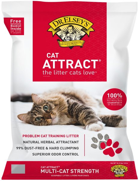 Dr. Elsey's Precious Cat Attract Unscented Clumping Clay Cat Litter, 40-lb bag slide 1 of 7