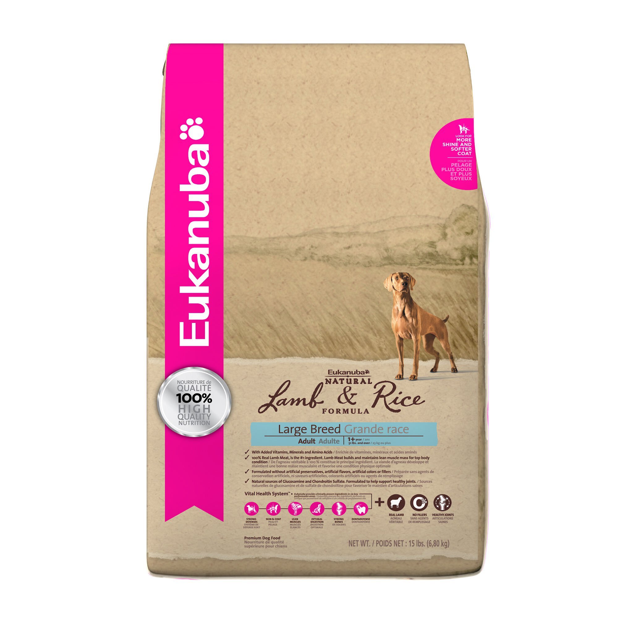 X Eukanuba Natural Lamb Rice Large Breed Adult Formula Dry Dog Food reviews Chewy