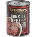 Evanger's Grain-Free Hand Packed Hunk of Beef Canned Dog Food, 12-oz, case of 12
