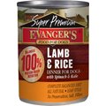 Evanger's Super Premium Lamb & Rice Dinner Canned Dog Food, 12.8-oz, case of 12