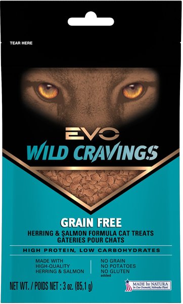 EVO Wild Cravings Herring Salmon Formula Cat Treats