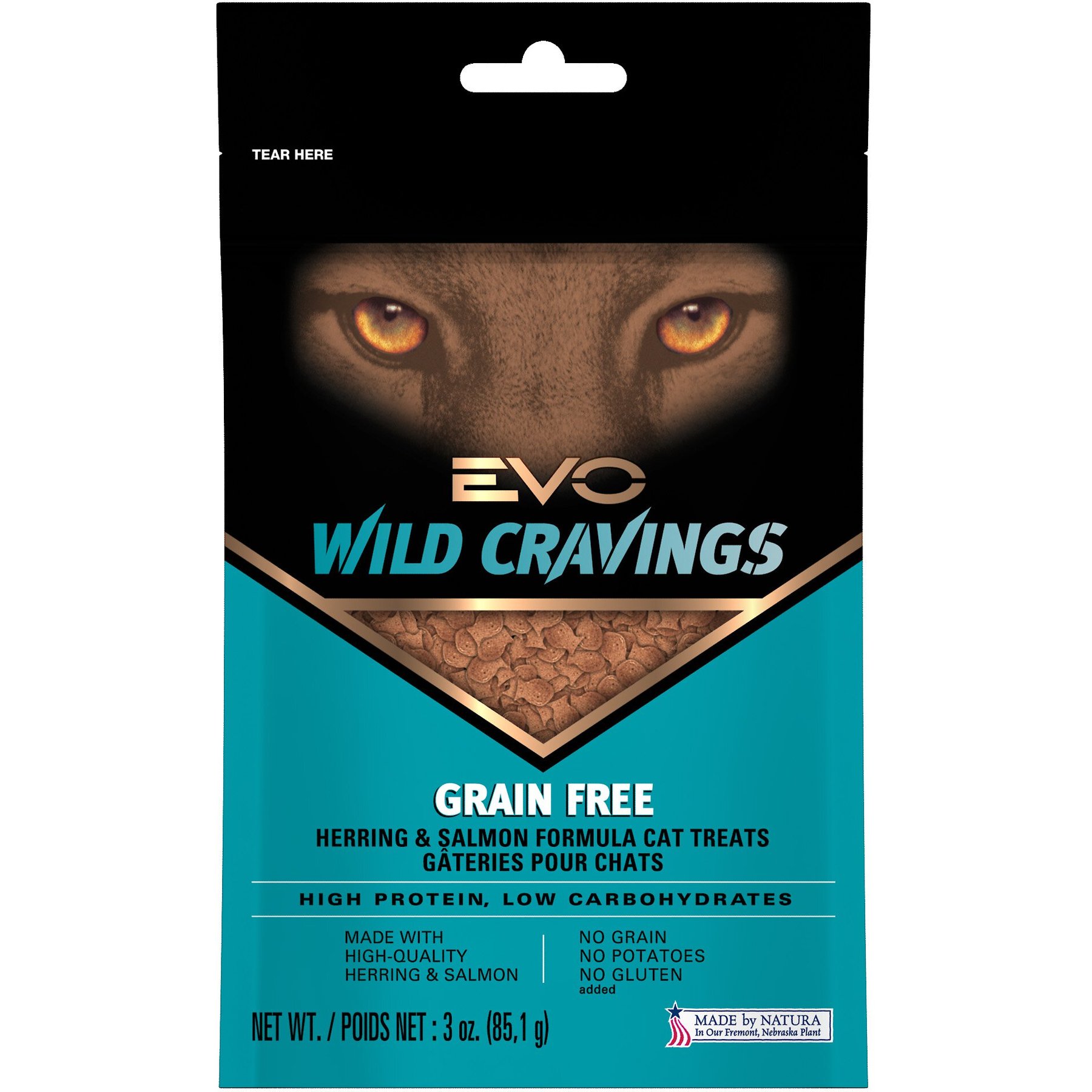 EVO Wild Cravings Herring Salmon Formula Cat Treats