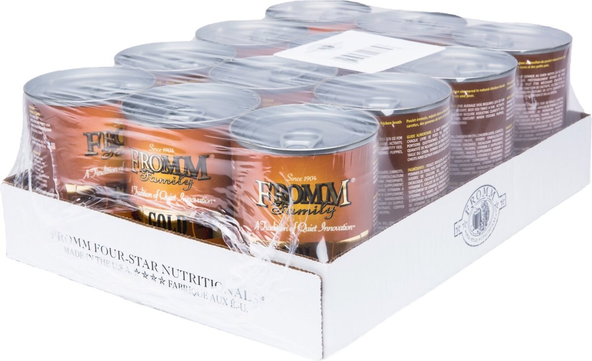 FROMM Gold Chicken Pate GrainFree Canned Dog Food, 13oz, case of 12