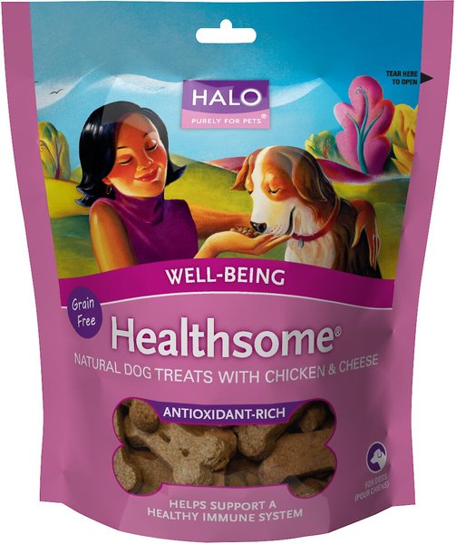 Discontinued HALO Healthsome WellBeing Chicken & Cheese Flavor Grain