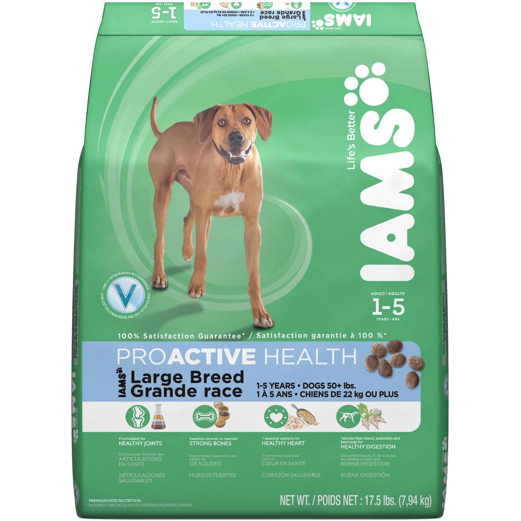 Iams large breed dog food 40 lbs best sale