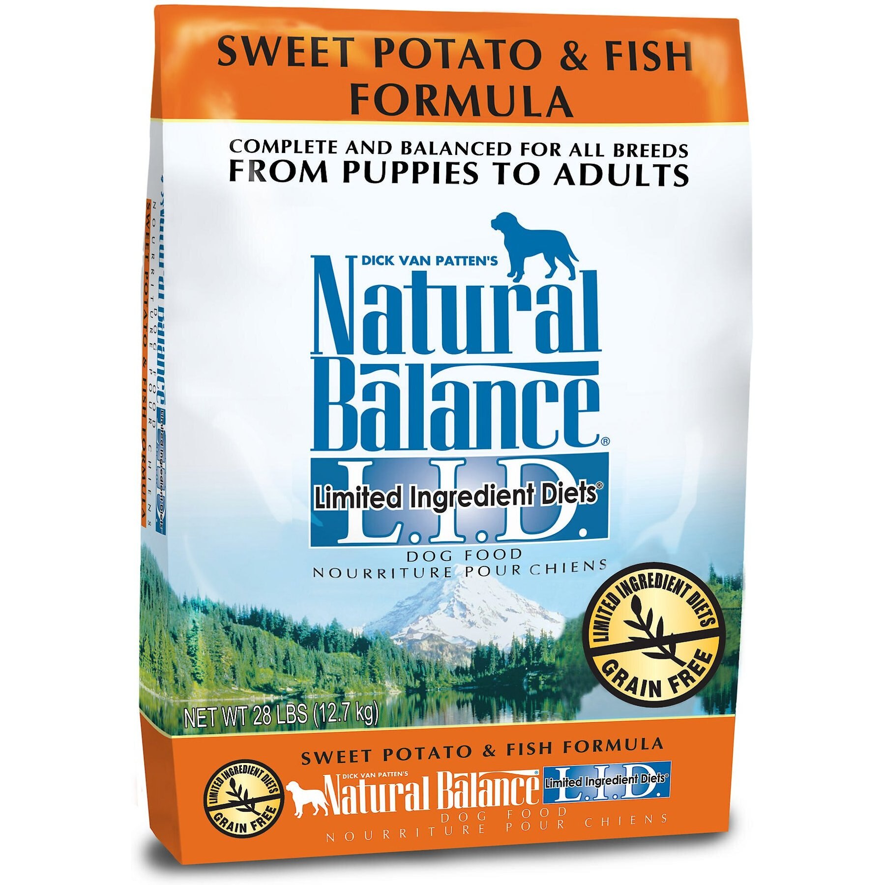 New Version Available NATURAL BALANCE L.I.D. Limited Ingredient Diets Sweet Potato Fish Formula Grain Free Dry Dog Food 26 lb bag Original Chewy