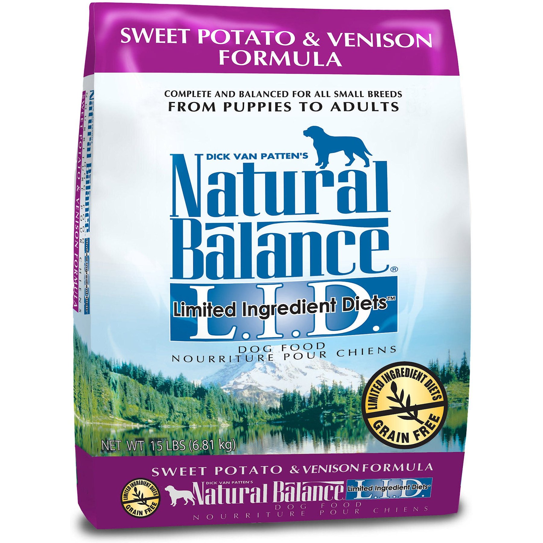 NATURAL BALANCE Limited Ingredient Reserve Grain Free Sweet Potato Venison Recipe Dry Dog Food 12 lb bag Chewy