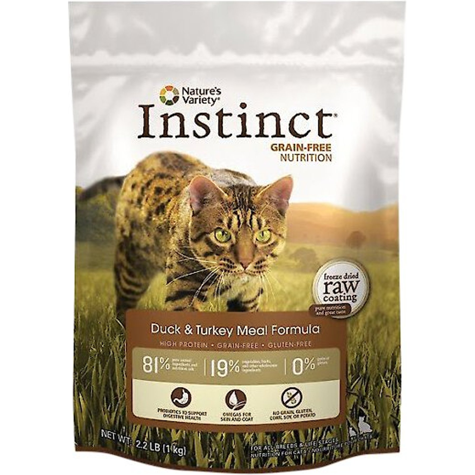 Discontinued INSTINCT Original Real Duck Recipe Grain Free Dry Cat Food 10 lb bag Chewy