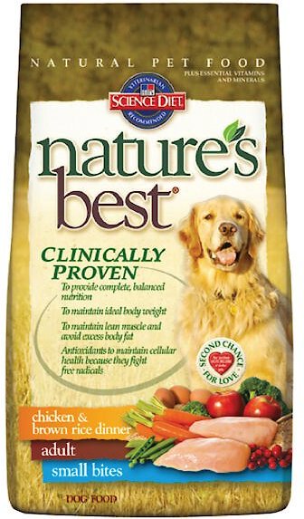 Hill s Science Diet Nature s Best Chicken Brown Rice Dinner Adult Small Bites Dry Dog Food