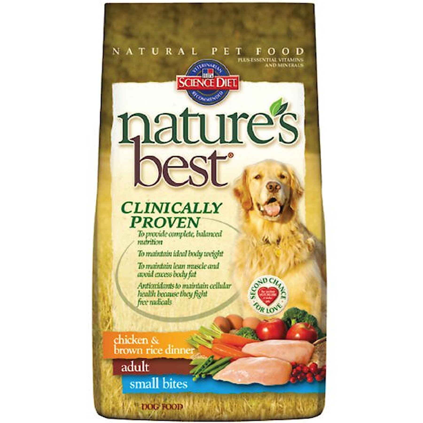 Hill s Science Diet Nature s Best Chicken Brown Rice Dinner Adult Small Bites Dry Dog Food