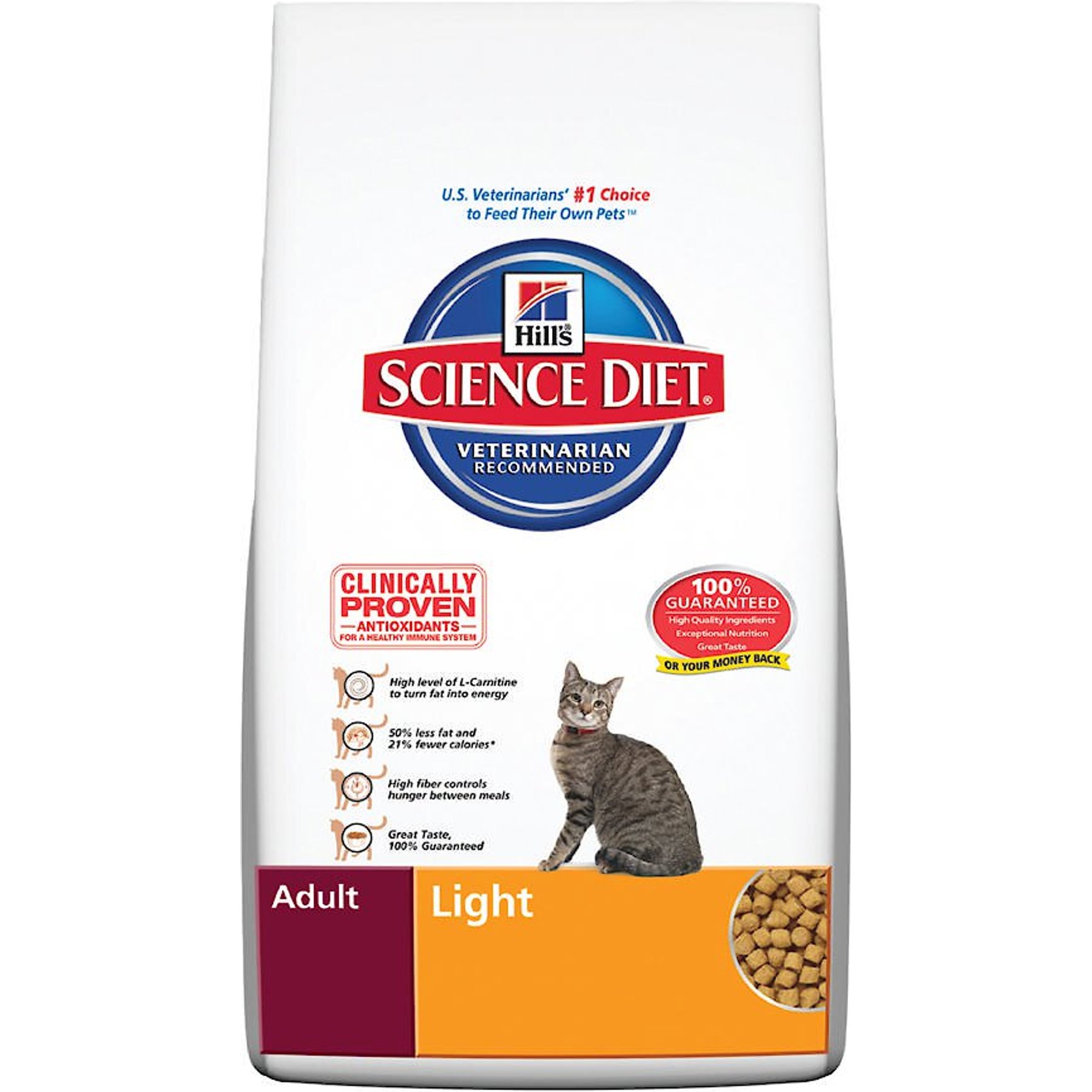 HILL S SCIENCE DIET Adult Light Chicken Recipe Dry Cat Food 7 lb bag Chewy