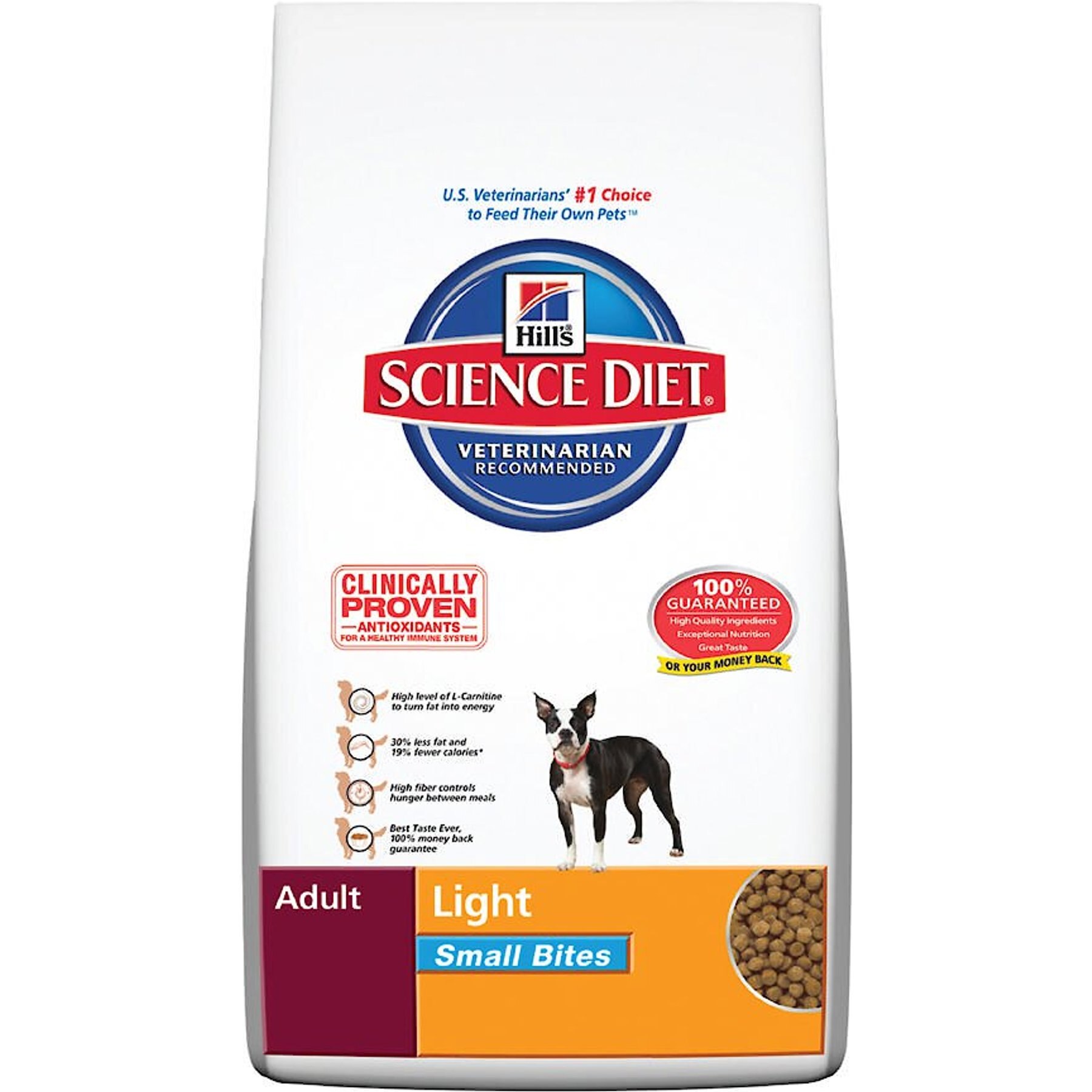 HILL S SCIENCE DIET Adult Light Small Bites with Chicken Meal Barley Dry Dog Food 15 lb bag Chewy