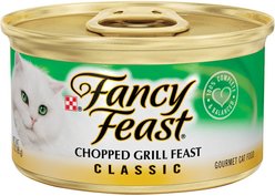 Fancy Feast Classic Chopped Grill Feast Canned Cat Food, 3-oz, case of 24