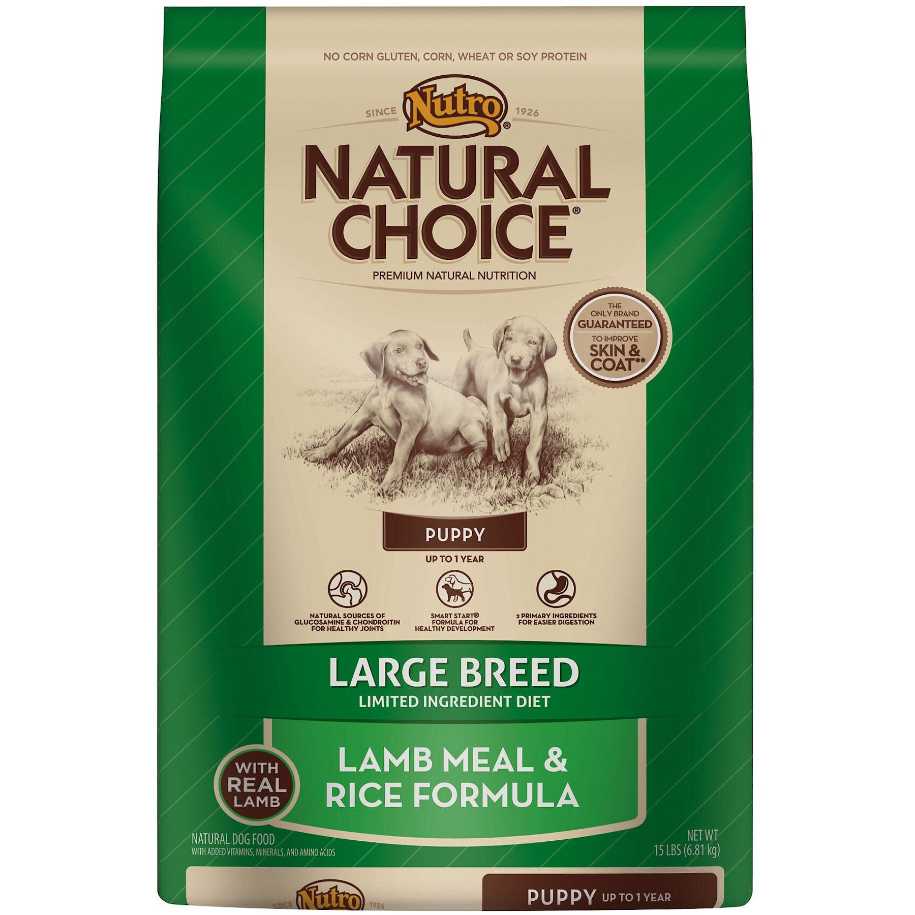 NUTRO Natural Choice Large Breed Puppy Lamb Brown Rice Recipe Dry Dog Food 30 lb