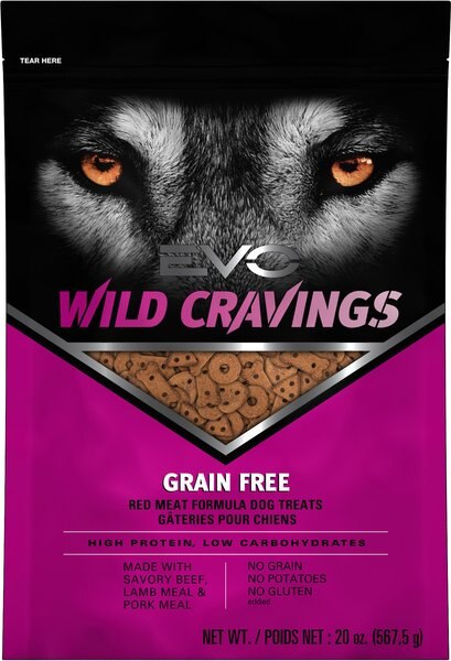 Discontinued EVO Wild Cravings Red Meat Formula Dog Treats 20 oz bag Chewy