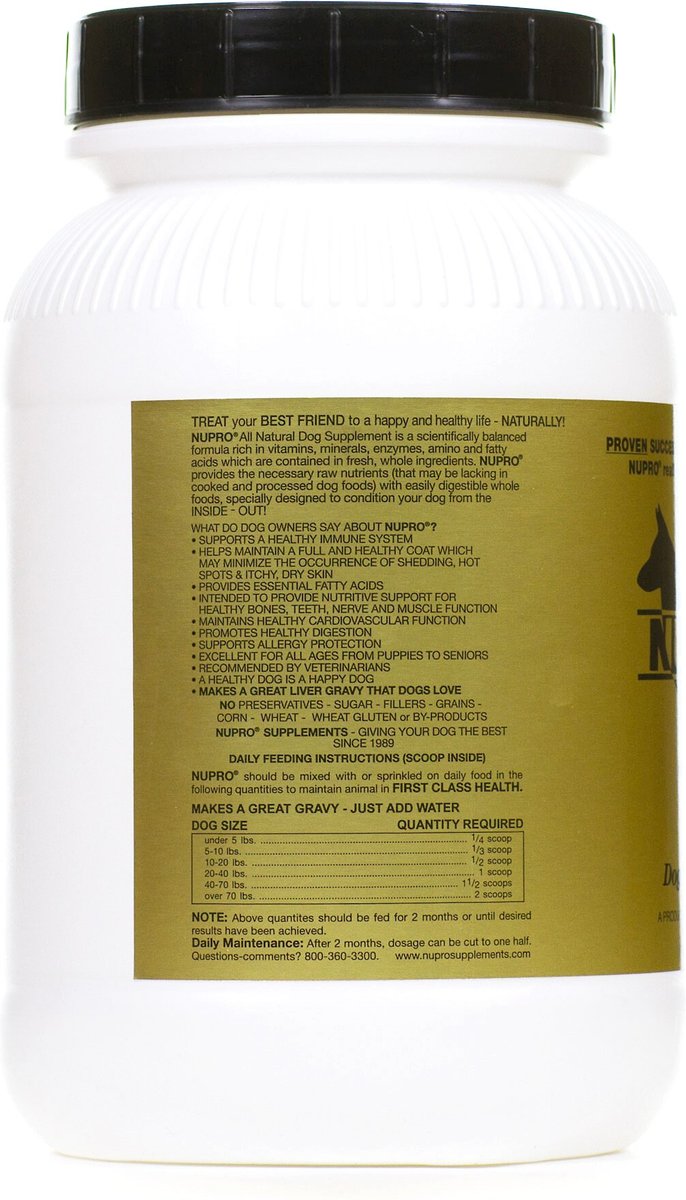 Nupro dog clearance supplement ingredients