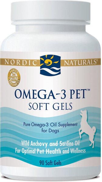 Nordic Naturals Omega-3 Pet Softgels Supplement for Dogs, 90 count slide 1 of 5