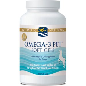 Nordic Naturals Omega-3 Pet Softgels Supplement for Dogs, 180 count