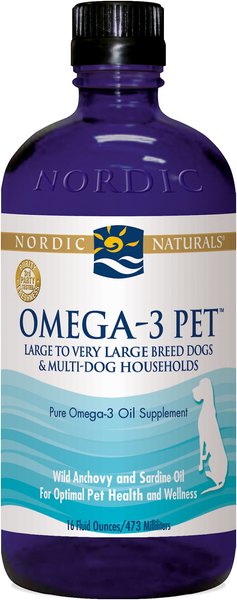 Nordic Naturals Omega-3 Pet Liquid Supplement for Large & Giant Dogs, 16-oz bottle slide 1 of 5