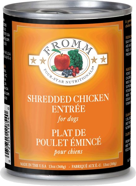 Discontinued - FROMM Four-Star Nutritionals Shredded Chicken Entree ...