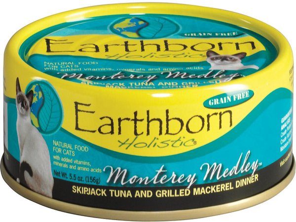 Earthborn Holistic Monterey Medley Grain-Free Natural Canned Cat & Kitten Food, 3-oz, case of 24 slide 1 of 3