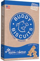 Buddy Biscuits Oven Baked Teeny Treats with Bacon & Cheese, 8-oz box